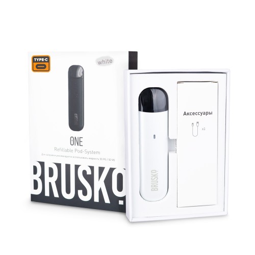 Электронная сигарета Brusko One 500 mah, Белый